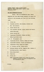 Press Kit From the John F. Kennedy ''Texas Welcome Dinner'' the Night of His Assassination